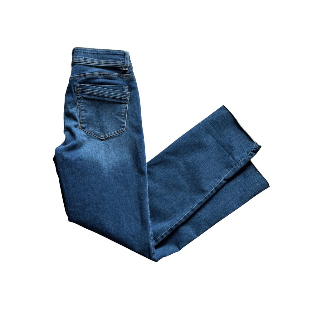Democracy Boyfriend Jeans Womens 6 Blue Ab Technology Raw Hem B2939KECDXX